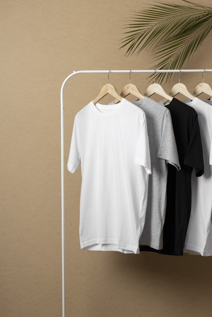 shirt mockup concept with plain clothing